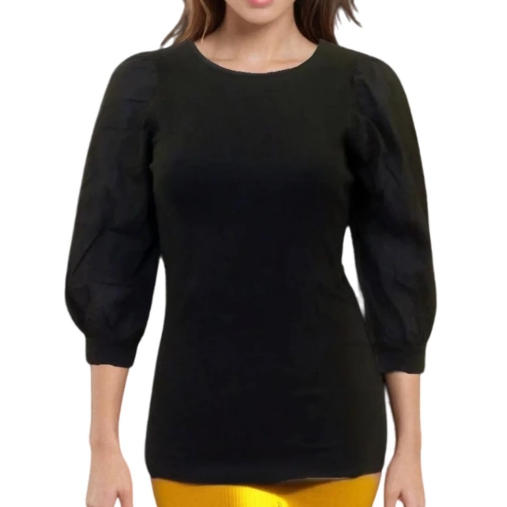 Hard Tail Yellow 3/4 Sleeve Top